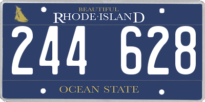 RI license plate 244628