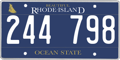 RI license plate 244798