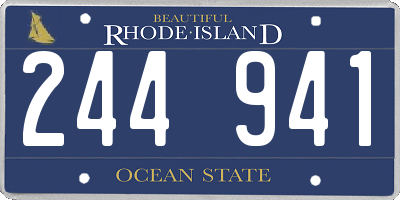 RI license plate 244941