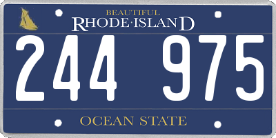 RI license plate 244975