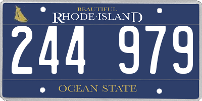 RI license plate 244979