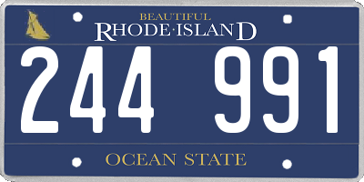 RI license plate 244991