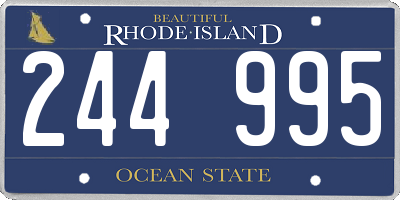 RI license plate 244995