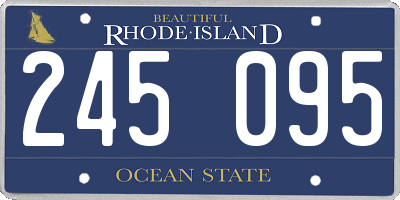 RI license plate 245095