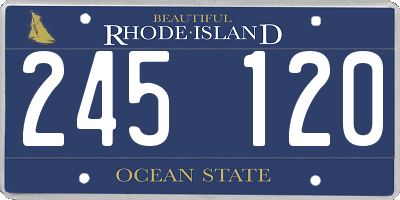 RI license plate 245120