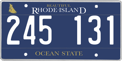 RI license plate 245131