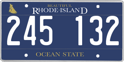 RI license plate 245132