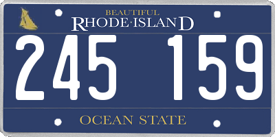 RI license plate 245159