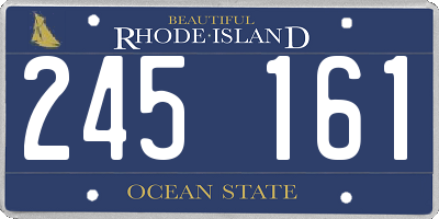 RI license plate 245161