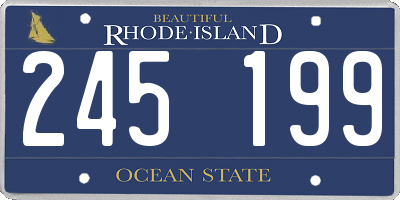 RI license plate 245199
