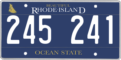 RI license plate 245241