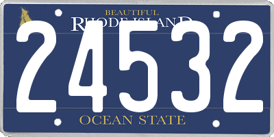 RI license plate 24532