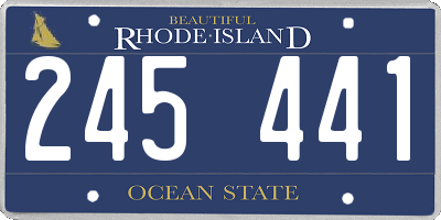 RI license plate 245441