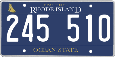 RI license plate 245510