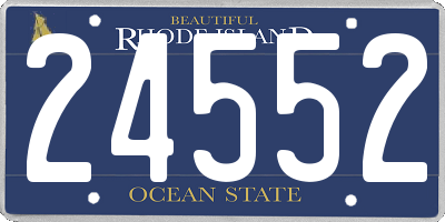 RI license plate 24552