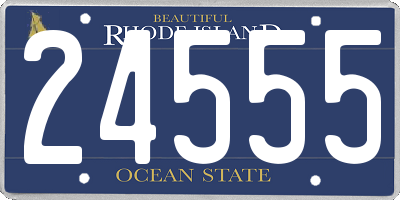 RI license plate 24555