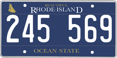 RI license plate 245569