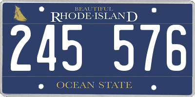 RI license plate 245576