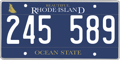 RI license plate 245589