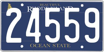 RI license plate 24559