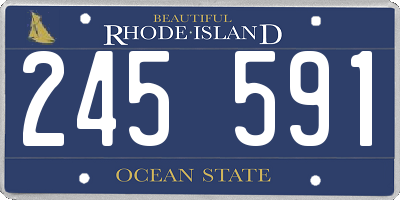 RI license plate 245591