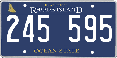 RI license plate 245595