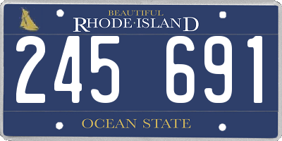 RI license plate 245691