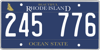 RI license plate 245776