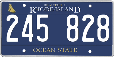 RI license plate 245828