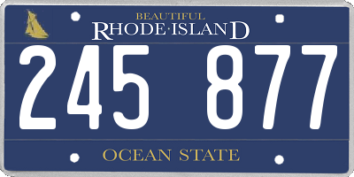 RI license plate 245877