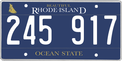 RI license plate 245917