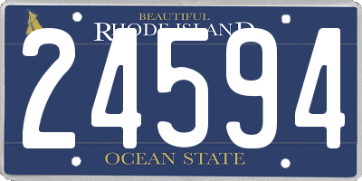 RI license plate 24594
