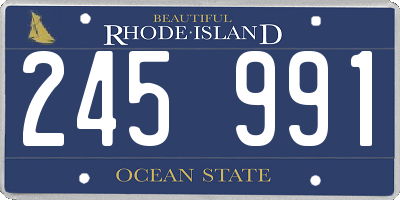 RI license plate 245991