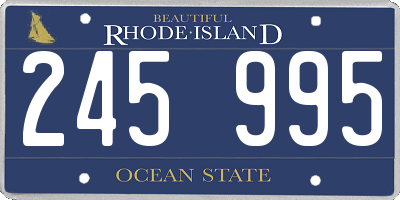 RI license plate 245995