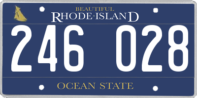 RI license plate 246028