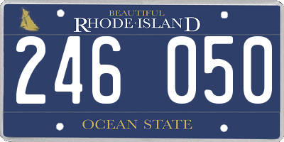 RI license plate 246050