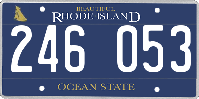 RI license plate 246053