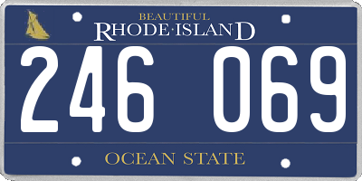 RI license plate 246069