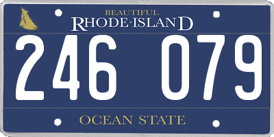 RI license plate 246079