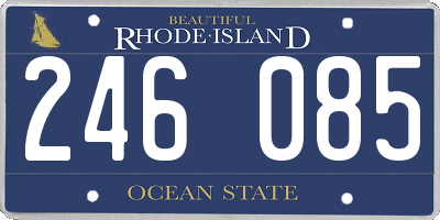 RI license plate 246085