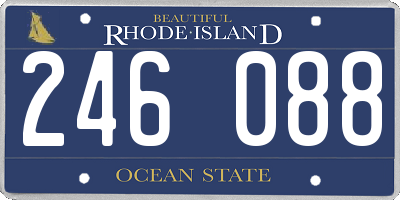 RI license plate 246088
