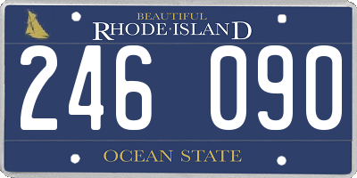 RI license plate 246090