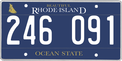 RI license plate 246091
