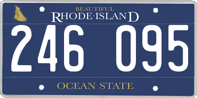 RI license plate 246095