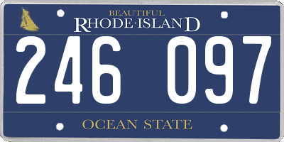 RI license plate 246097