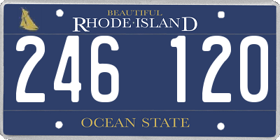 RI license plate 246120