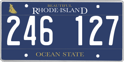 RI license plate 246127