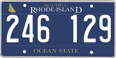 RI license plate 246129