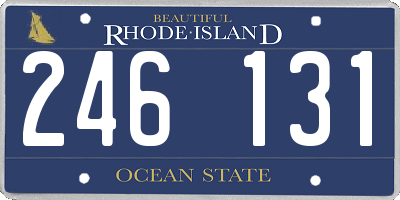 RI license plate 246131