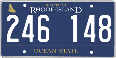 RI license plate 246148